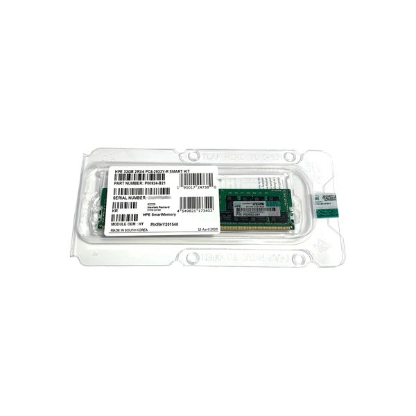 HPE 32GB (1x32GB) Dual Rank x4 DDR4-2933 CAS-21-21-21 Registered Smart Memory Kit Bulk