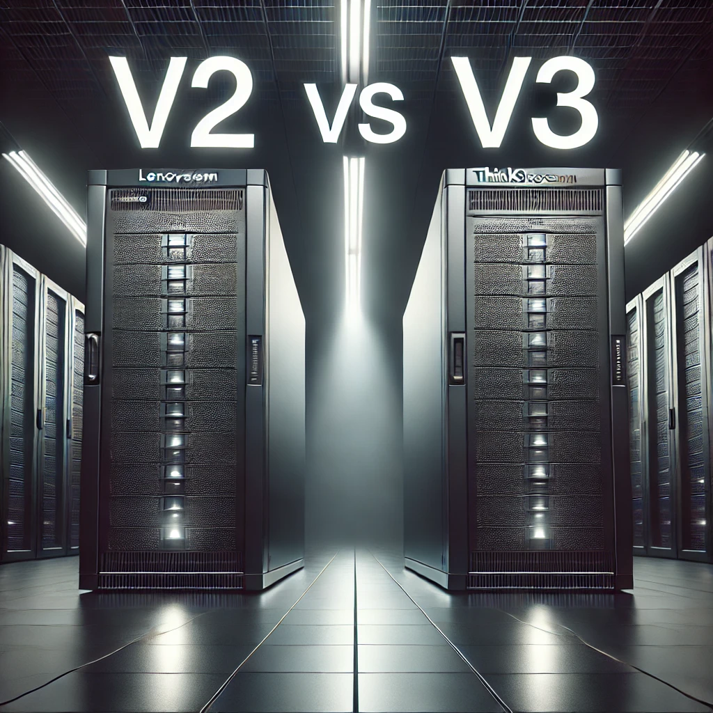 Lenovo ThinkSystem servers v2 vs v3