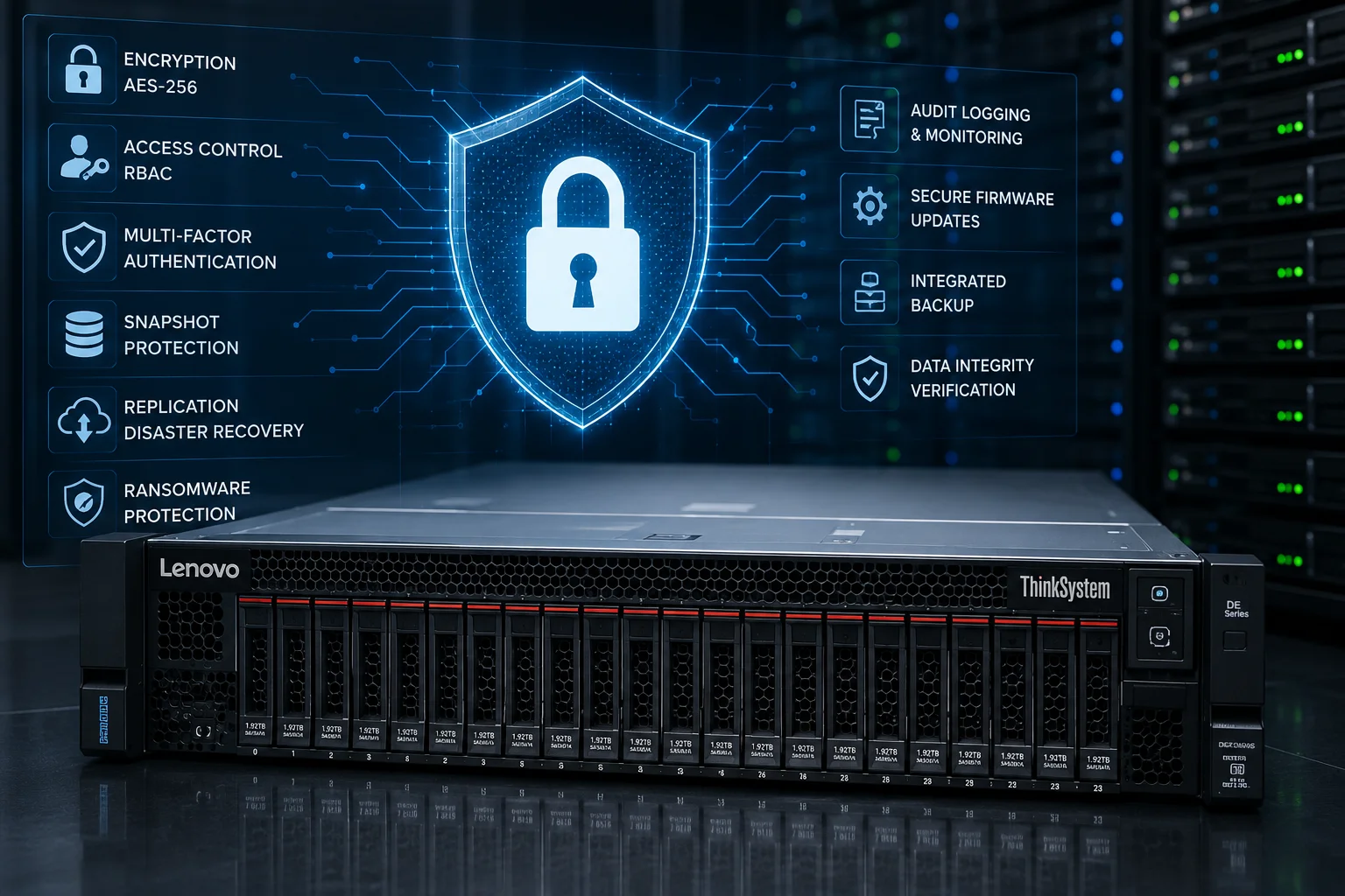 امنیت استوریج&zwnj;های Lenovo