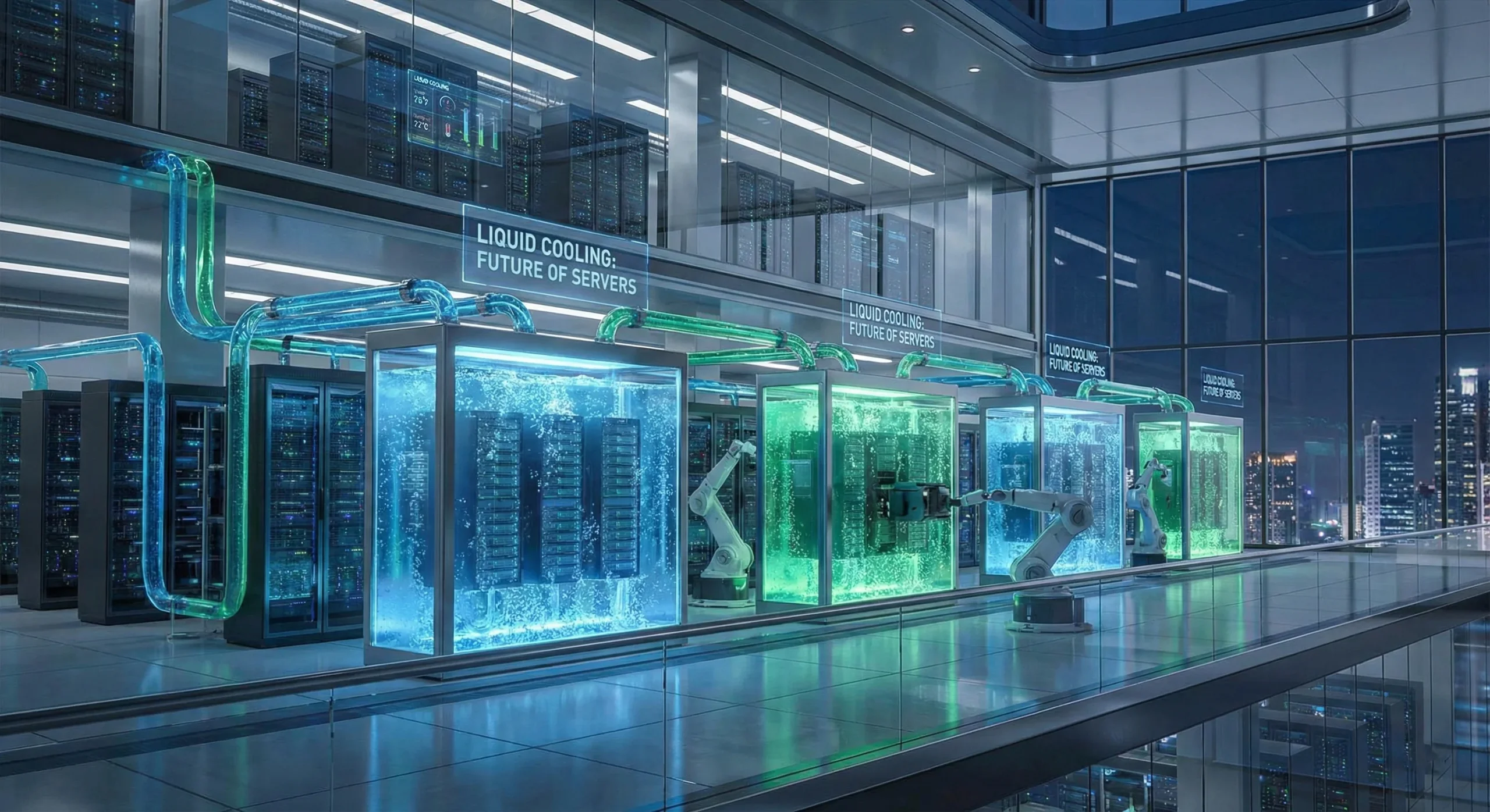 خنک سازی مایع سرور آینده ی خنک کننده ی سرورها و دیتاسنترها