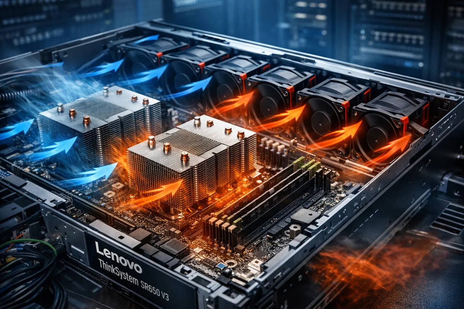 سیستم کولینگ سرور Lenovo ThinkSystem SR650 V3