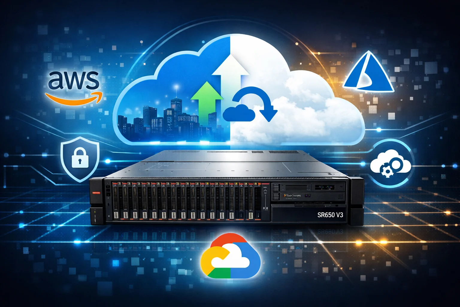 نقش سرور Lenovo SR650 V3 در استقرار زیرساخت Hybrid Cloud